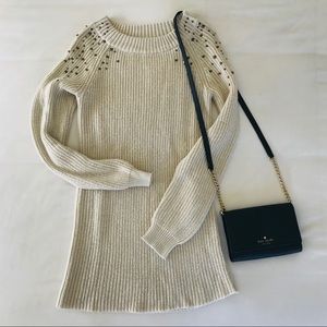 Long Cream Sweater